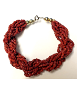 18K W/Gold Clasp with Natural Red Sea Coral Round Beads 3mm 20 Strands B... - £378.03 GBP