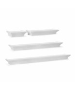 Melannco Wall Shelves Set of 4 - White - £10.24 GBP