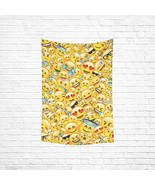Emoji Messenger Expression Face Collage Wall Tapestry Wall Tapestry - $50.25 CAD
