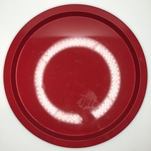 Red Round 12.5&quot; Serving Platter Plate Party Dinner Christmas Valentines - £11.91 GBP