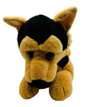 Walmart German Shepherd Puppy Dog Plush Black Tan Laying Down Stuffed Animal 17&quot; - £14.66 GBP