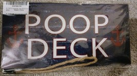 Poop Deck pressed board  Sign; Wall Decor for Bath or Laundry new in package. - £7.90 GBP