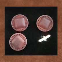 Blanket Links Horse Show Number Pins Set of 4 Slap Leather faux image 1