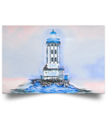 Satin Poster &quot;Angels Gate Lighthouse&quot; (Light theme) - $14.85+