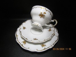Weimar Germany fine bone china Katarina pattern SET CUP &amp; SAUCER  c1940s - £39.56 GBP