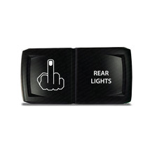 CH4x4 Rocker Switch V2  Rear Ligths Symbol - Horizontal  - Red LED - £13.47 GBP