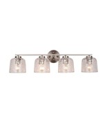 ALICE HOUSE 32&quot; Vanity Lights with Hammered Glass, 4 Light Bathroom Ligh... - $162.98 CAD