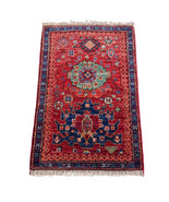 2x3 Rust Afghan Oriental Wall Rug - $177.00