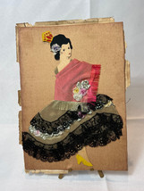 Victorian Ribbon Lace Flowers Dress Lady Senorita Die Cut Pattern Paper ... - £31.54 GBP