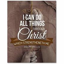 Express Your Love Gifts Bible Verse Canvas Philippians 4:13 Climber Christian Ho - £56.26 GBP