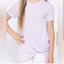 GTOG Girls Lavender Stripe Knot Top XS Age 4-6 NWT - £19.61 GBP