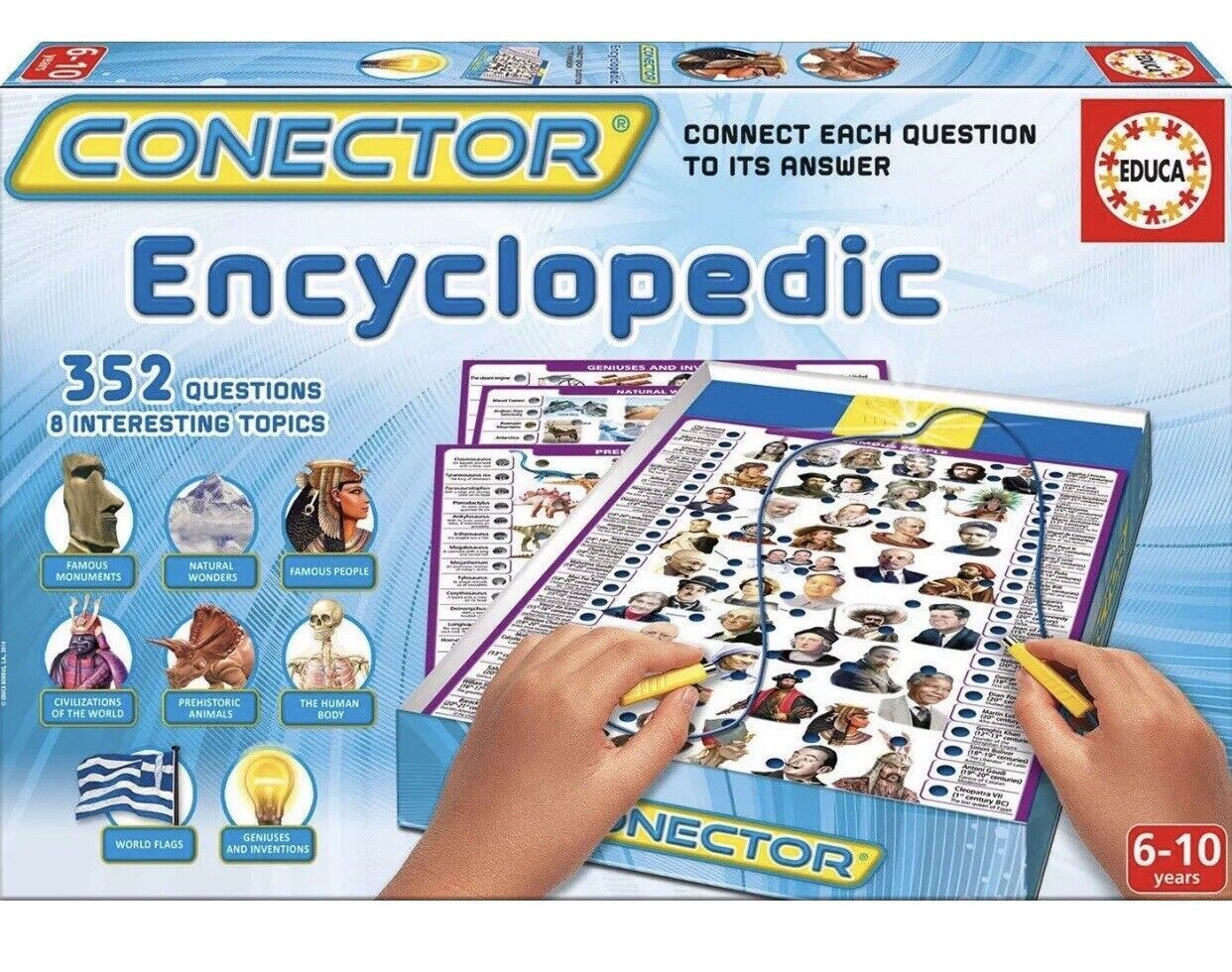 Learning game Educa Conector Encyclopedic Game Educational Game 6-10 Home school - $24.30