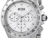HUGO BOSS Watch HB1512962 Ikon Silver Dial Chrono Men&#39;s Watch 2 YR WARRA... - £105.66 GBP