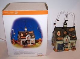 Fabulous Dept 56 Snow Village Halloween Creepy Creek Carriage House In Packaging - $89.09