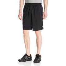 ASICS Uomo Atletico Shosha 22.9cm Rete Activewear Corto, Nero/Grigio Scuro, 2XL - £21.01 GBP