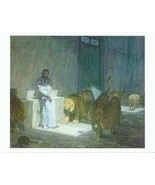 Henry Ossawa Tanner Art Print Daniel in the Lions&#39; Den 8.5&quot; x 11&quot; Reprod... - $355.52 MXN