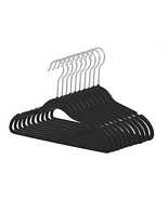 New Petite 14.5&quot; SlimLine Shirt/Pant Hangers Black (pk 20) No Finish - $28.41