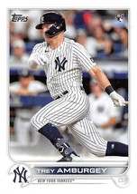 2022 Topps #263 Trey Amburgey RC Rookie Card New York Yankees ⚾ - £0.69 GBP