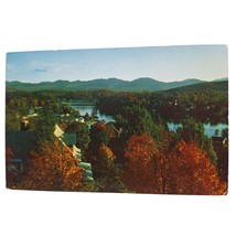 Postcard High Point Village Of Saranac Lake Lake Flower Adirondack Mountains NY - £8.72 GBP