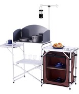 Campland Folding Cooking Table Outdoor Portable Cook Station Aluminum, P... - £91.51 GBP