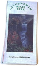 New York Letchworth State Park Map 1995  Compliments Glen Iris Inn Vintage - $7.87