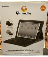 Qmadix QM-KPAPIPAD2-R Portfolio With Removable Bluetooth KEYBOARD Fits i... - $82.94 CAD
