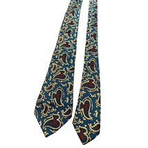 Vintage Anderson Little Silk Tie Blue Gold Paisley Mens Necktie - $12.59