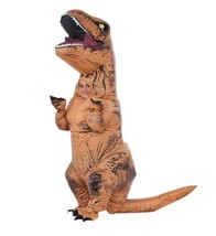 Kids T-Rex Dinosaur Inflatable Costume Suit with Batteries &amp; Fans Cosplay, New - $37.62