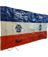 Pabst Blue Ribbon Beer Vinyl Tablecloth Poster Sign 8 Feet Party Garage ... - $41.54 CAD