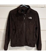 The North Face Fleece Dark Chocolate Brown Zip Front Jacket Women's size Small S - $33.25