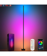 Smart RGB LED Corner Floor Lamp - App &amp; Remote Controlled 16M Colors, Mu... - £58.20 GBP+