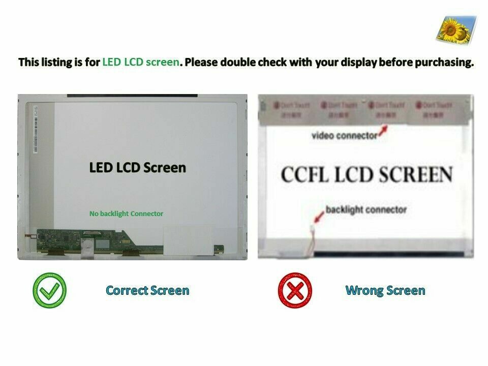 LAPTOP LCD SCREEN FOR DELL INSPIRON 3520 15.6 WXGA HD Item image 7