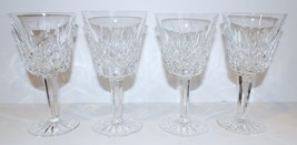 STUNNING VINTAGE SET OF 4 WATERFORD CRYSTAL LISMORE 5 7/8&quot; CLARET WINE G... - $102.46