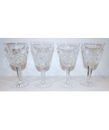 STUNNING VINTAGE SET OF 4 WATERFORD CRYSTAL LISMORE 5 7/8&quot; CLARET WINE G... - €87,91 EUR