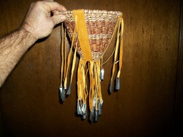 VTG APACHE NATIVE AMERICAN INDIAN SOUVENIR BURDEN BASKET WEAVING FOLK AR... - $325.00