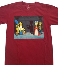 Vintage Dark Red Maroon Simpsons Mr. Burns Smithers T-Shirt Sz XS Cotton Women image 2