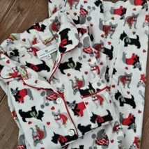 Karen Neuburger Dog Love Fleece Pajama Set Womens LARGE - £17.82 GBP