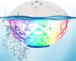 Bluetooth Speakers With Colorful Lights, Portable Speaker Ipx7 Waterproof - $42.99
