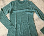 New! Terramar Woolskins Merino Wool Long Slv Base Layer Small Sage green... - $37.21
