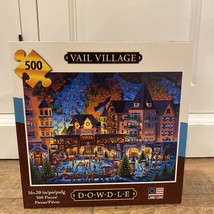 Eric Dowdle VAIL VILLAGE Jigsaw Puzzle - 500 Pieces 16” x 20” - £7.82 GBP