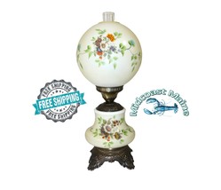 Vintage M.C. Company 19&quot; Double Globe Hurricane Parlor Lamp ~ Fast Free ... - £223.53 GBP