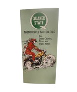 Quaker State Motorcycle Motor Oils  Advertisement Brochure - £5.46 GBP