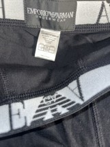 Emporio Armani MEN&#39;s Black Logo IUNDERWEAR TRUNK BRIEFS Boxer Cotton Size S - £11.14 GBP