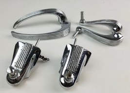 Lot vintage 1960&#39;s GM Motors Chrome Door / Window Handles Wiper Housing - $39.59