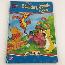 Disney Comes To Life Spiral Interactive Book Pooh Bouncing Quietly Vintage 1995 - £16.89 GBP