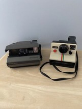 Polaroid Camera Lot Spectra System &amp; One Step White Rainbow UNTESTED - £15.45 GBP