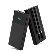 Portable Charger Power Bank With 2 Built In Cables(Usb-C And Ios), 13000Mah Pd F - £35.85 GBP