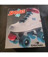 Vintage Derby Sprites 409 White Neon Pink Roller Skates Girls Size 2 - $555.05 MXN