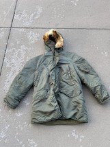 Genuine Vintage USAF Air Force N-3B Parka Jacket Coyote Fur 1950s 1960s - $200.00