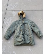 Genuine Vintage USAF Air Force N-3B Parka Jacket Coyote Fur 1950s 1960s - $280.67 CAD